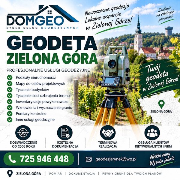geodeta Zielona Góra